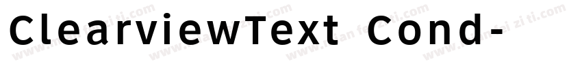 ClearviewText Cond字体转换